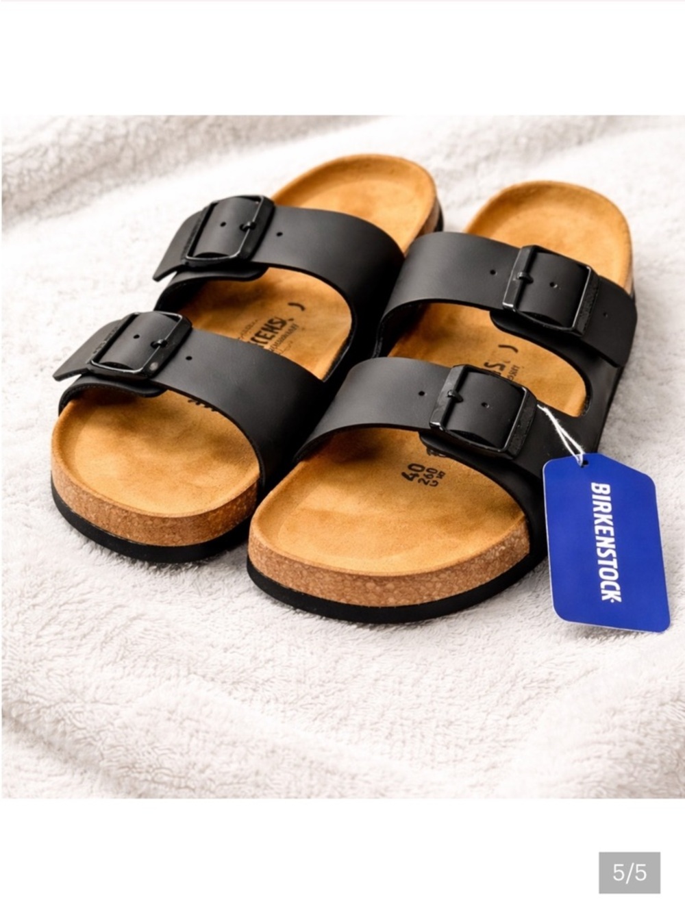 Birkenstock Women's Black Arizona Twin Strap Sandals